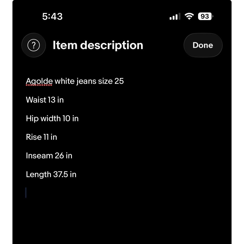Agolde Riley High Rise Straight Crop Jeans 26x26 - Picture 12 of 12